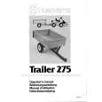 HUSQVARNA TRAILER275 Owners Manual HUSQVARNA TRAILER275 Owners Manual