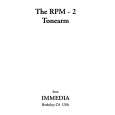IMMEDIA RPM-2 Owners Manual IMMEDIA RPM-2 Owners Manual