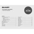 SHARP ZQ-290 Owners Manual SHARP ZQ-290 Owners Manual