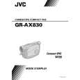 JVC GR-AX830U(C) Owners Manual JVC GR-AX830U(C) Owners Manual