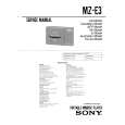 SONY MZ-E3 Service Manual SONY MZ-E3 Service Manual