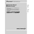 PIONEER DEH-P7700MP Owners Manual PIONEER DEH-P7700MP Owners Manual