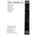 AEG FAV677W Owners Manual AEG FAV677W Owners Manual