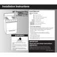 WHIRLPOOL SF3000SGN0 Installation Manual WHIRLPOOL SF3000SGN0 Installation Manual
