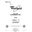 WHIRLPOOL MW8650XR0 Parts Catalog WHIRLPOOL MW8650XR0 Parts Catalog
