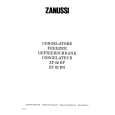 ZANUSSI ZF82BF Owners Manual ZANUSSI ZF82BF Owners Manual