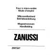 ZANUSSI ZM734T Owners Manual ZANUSSI ZM734T Owners Manual