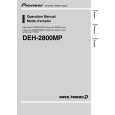 PIONEER DEH-2800MP/XN/UC Owners Manual PIONEER DEH-2800MP/XN/UC Owners Manual