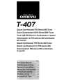 ONKYO T407 Owners Manual ONKYO T407 Owners Manual