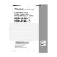 PIONEER PDP-4340HD Owners Manual PIONEER PDP-4340HD Owners Manual
