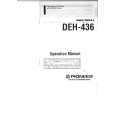 PIONEER DEH436 Owners Manual PIONEER DEH436 Owners Manual