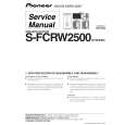 PIONEER S-FCRW2500/XTW/EW5 Service Manual PIONEER S-FCRW2500/XTW/EW5 Service Manual