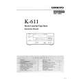 ONKYO K-611 Owners Manual ONKYO K-611 Owners Manual