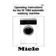 MIELE W1065 Owners Manual MIELE W1065 Owners Manual