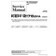 PIONEER KEH2176ZFA X1B/EW Service Manual PIONEER KEH2176ZFA X1B/EW Service Manual