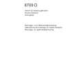 AEG 8709D Owners Manual AEG 8709D Owners Manual