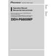 PIONEER DEH-P6800MP/XN/EW Owners Manual PIONEER DEH-P6800MP/XN/EW Owners Manual