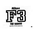 NIKON F3 Owners Manual NIKON F3 Owners Manual