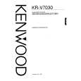 KENWOOD KR-V7030 Owners Manual KENWOOD KR-V7030 Owners Manual