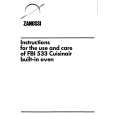 ZANUSSI FBi533/A-B Owners Manual ZANUSSI FBi533/A-B Owners Manual