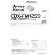 PIONEER CDX-FM1259/XN/UC Service Manual PIONEER CDX-FM1259/XN/UC Service Manual