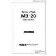 NIKON MB-20 Parts Catalog NIKON MB-20 Parts Catalog
