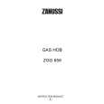 ZANUSSI ZGG659ICNC Owners Manual ZANUSSI ZGG659ICNC Owners Manual