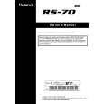 ROLAND RS-70 Owners Manual ROLAND RS-70 Owners Manual