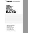 PIONEER DJM-600 Owners Manual PIONEER DJM-600 Owners Manual