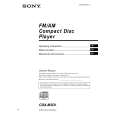 SONY CDX-M3DI Owners Manual SONY CDX-M3DI Owners Manual