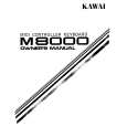KAWAI M8000 Owners Manual KAWAI M8000 Owners Manual