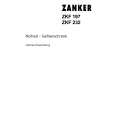 ZANKER ZKF197 Owners Manual ZANKER ZKF197 Owners Manual