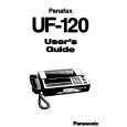 PANASONIC UF120 Owners Manual PANASONIC UF120 Owners Manual