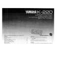 YAMAHA K-220 Owners Manual YAMAHA K-220 Owners Manual