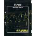YAMAHA E1010 Owners Manual YAMAHA E1010 Owners Manual