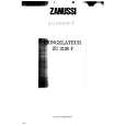 ZANUSSI ZU3120F Owners Manual ZANUSSI ZU3120F Owners Manual