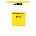 ZANUSSI ZDT100 Owners Manual ZANUSSI ZDT100 Owners Manual