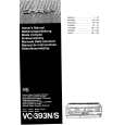 SHARP VC393N Owners Manual SHARP VC393N Owners Manual