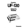 PANASONIC UF130 Owners Manual PANASONIC UF130 Owners Manual