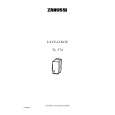 ZANUSSI TL574 Owners Manual ZANUSSI TL574 Owners Manual