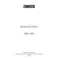 ZANUSSI ZBS1063X Owners Manual ZANUSSI ZBS1063X Owners Manual