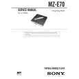 SONY MZE70 Service Manual SONY MZE70 Service Manual