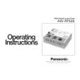 PANASONIC AWRP505 Owners Manual PANASONIC AWRP505 Owners Manual
