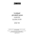 ZANUSSI ZOG720N Owners Manual ZANUSSI ZOG720N Owners Manual