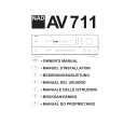 NAD AV711 Owners Manual NAD AV711 Owners Manual
