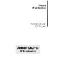 ARTHUR MARTIN ELECTROLUX CG6606-1 Owners Manual ARTHUR MARTIN ELECTROLUX CG6606-1 Owners Manual