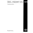 AEG FAV576WDK Owners Manual AEG FAV576WDK Owners Manual