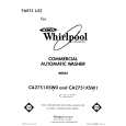 WHIRLPOOL CA2751XSW0 Parts Catalog WHIRLPOOL CA2751XSW0 Parts Catalog