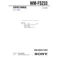 SONY WMFS233 Service Manual SONY WMFS233 Service Manual