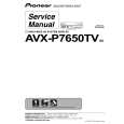 PIONEER AVX-P7650TV Service Manual PIONEER AVX-P7650TV Service Manual